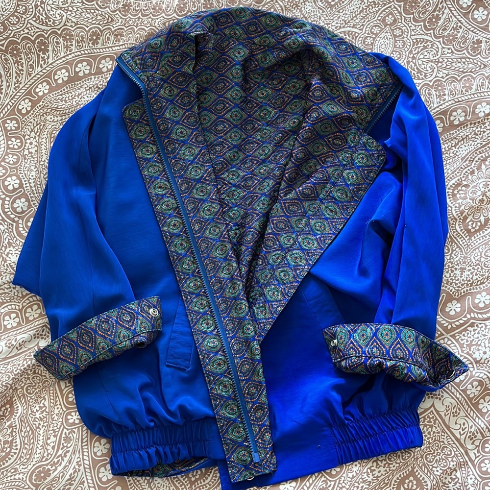 Vintage Peacock Blue Tracksuit